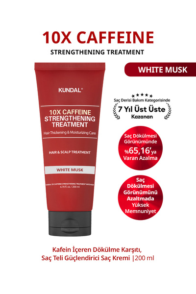 Kundal Kafeinli Dökülme & Kırılma Karşıtı Saç Kremi 10X Caffeine Strengthenin...