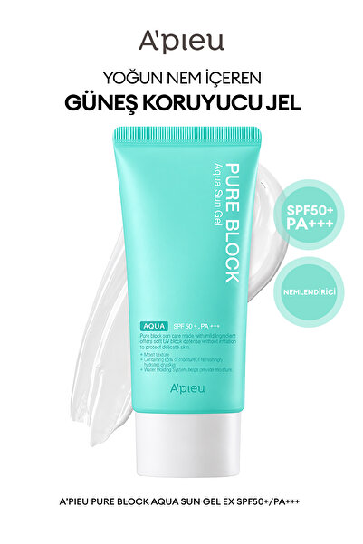 Missha Yoğun Nemlendirici Jel Güneş Kremi A'PIEU Pure Block Aqua Sun Gel EX S...