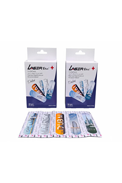 Lasertec Dubai Design First Aid Plasters 19 X 72 mm, Adhesive Wound Cover Pla...