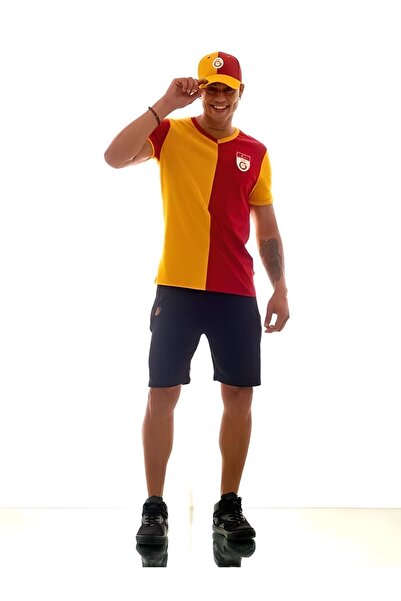 Galatasaray Nostalji Lisanslı Sarı-Kırmızı  Metin Oktay T-shırt-Forma Kadın E...