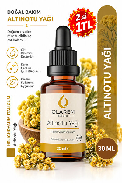 olarem essence Altınotu (Helichrysum italicum) Yağı Maserasyon Yağı 30 ml Cam...