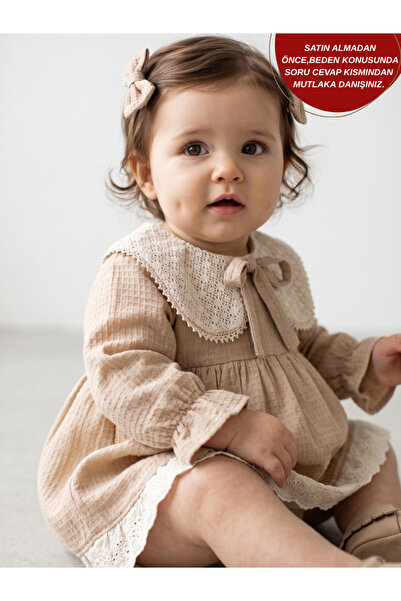 aysskids Sweet Meadow Vintage Lace Collar Scalloped Baby Girl Dress
