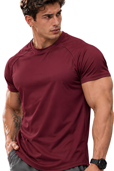 GENIUS STORE Ανδρικό αθλητικό μπλουζάκι Running Sports Gym Raglan Oval Cut Χτ...
