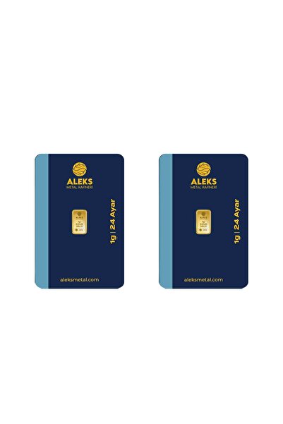 Aleks Metal Rafineri (AMR) AgaKulche 24 Ayar 2 Adet 1 Gram 995 AMR Külçe Altın