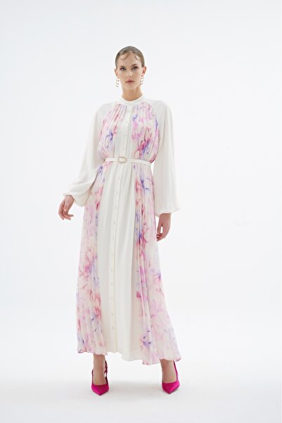 SENNA BLOSSOM ELBİSE Krem