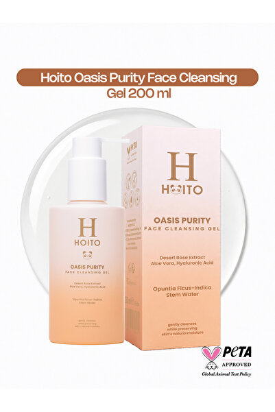 Hoito Oasis Purity Face Cleansing Gel – Hyaluronik Asit, Aloe Vera & Çöl Gülü...