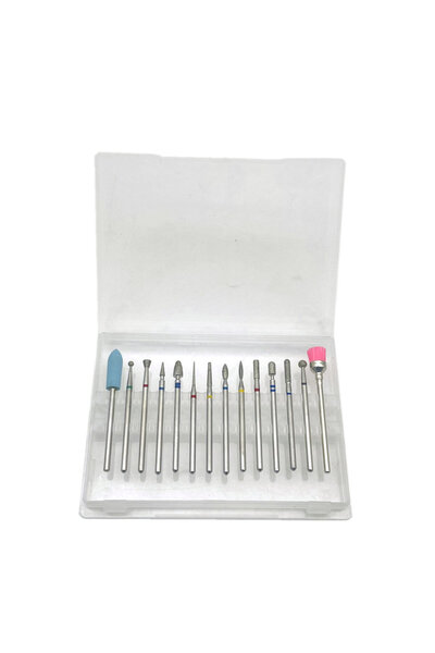 Choice 14pcs 3/32'' Nail Diamond Carbide Cuticle Remover Drill Bits for Nails...