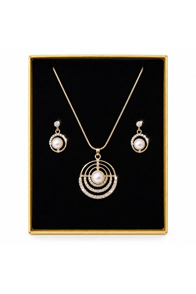 velve Set accesorii Feeling, din inox, cu cercei, lantisor si pandativ cu cri...