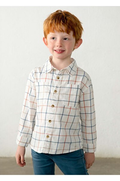MAYORAL Boy's Long Sleeve Shirt Cream