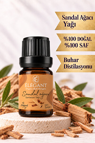 Elegant Sandal Ağacı Yağı 5 ml - %100 Saf Ve Doğal - Aromaterapi, Uçucu Bitki...