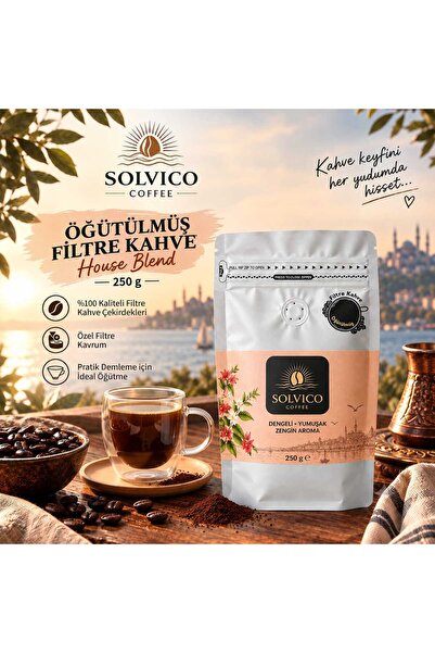 SOLVICO Nitelikli Filtre Kahve Öğütülmüş 250 g – Taze Kavrulmuş