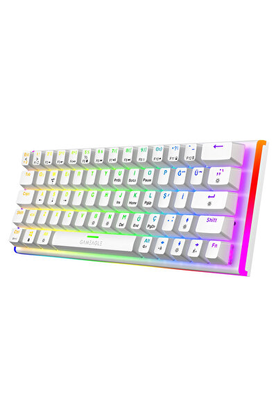Caladria RGB Kablolu RGB + Rainbow TR Layout DoubleShot Full Anti-Ghosting Mekanik Oyuncu Klavyesi
