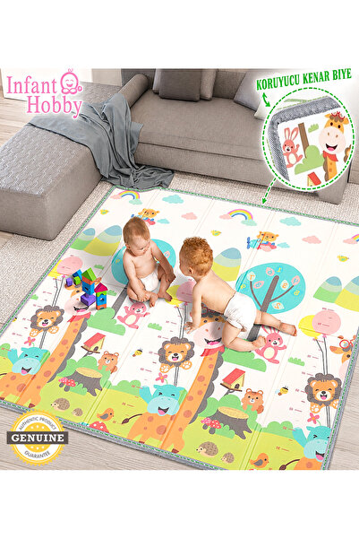 İnfant Hobby Giraffe Premium Katlanabilir Oyun Matı Oyun Halısı (ÖZEL KORUYUC...