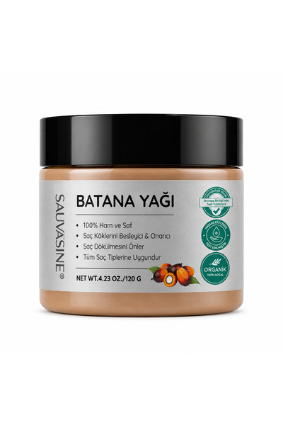Sauvasine %100 Saf Batana Yağı | Pure Batana Oil | 120 g | Katkısız Yoğun Saç...
