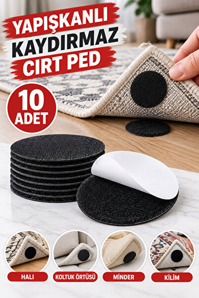 tafce 10 Adet Halı Kilim Koltuk Örtüsü Sabitleyici Kaydırmaz Cırt Yıkanabilir...