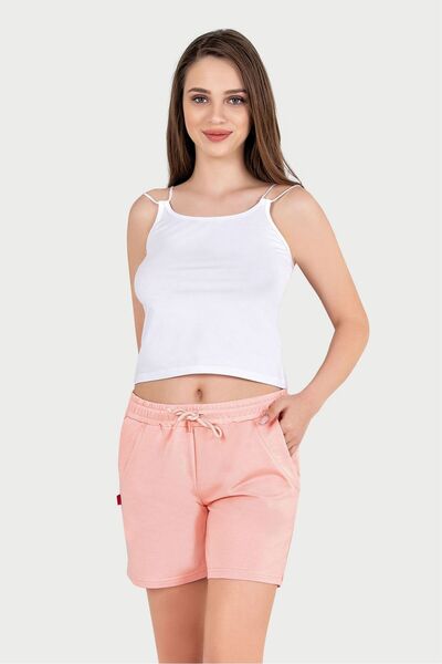 OBJE Women's Salmon Two-Thread Mini Shorts