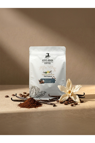 Addis Ababa Coffee قهوة تركية بنكهة الفانيليا - 250 جرام.