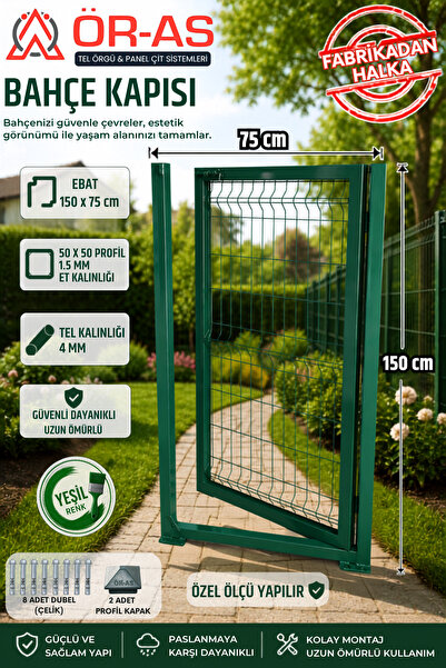 ÖR-AS TEL ÖRGÜ & PANEL ÇİT SİSTEMLERİ Yeşil Tel Çit Kapı - Panel Çit Tel Kapı...