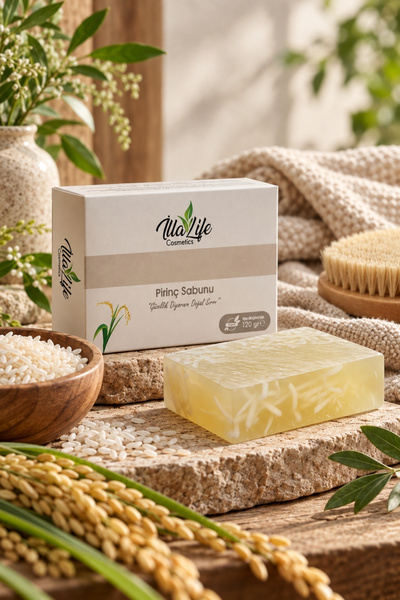 İlla Life Natural Special Series Whitening Rice Soap Anti-Darkness Soap for S...