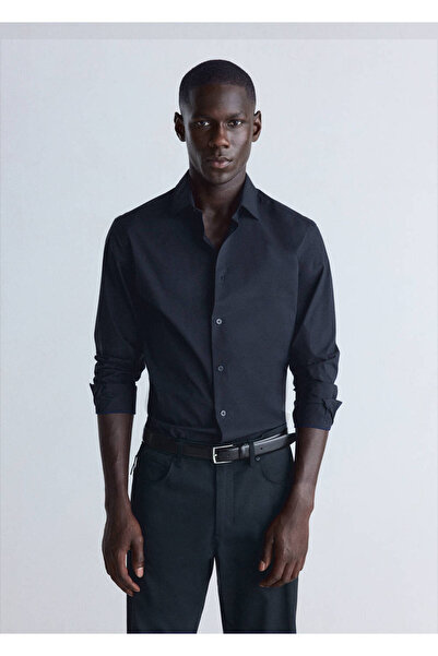 MANGO Man Non-iron comfort stretch pamuklu gömlek