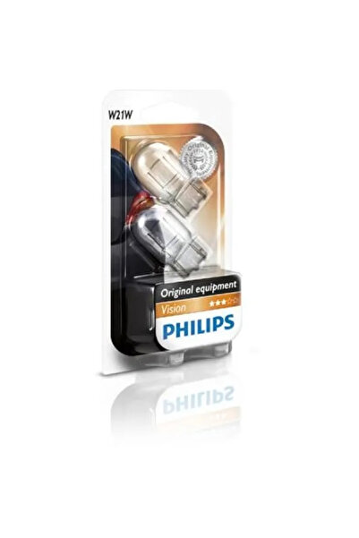 Philips Set of 2 Vision bulbs W21W 21W 12V 12065B2