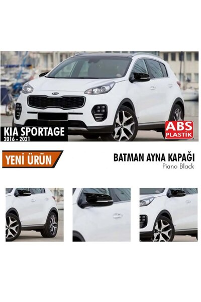 beyaztuning Kia Sportage Yarasa Ayna Kapağı Batman Parlak Siyah Piano Black