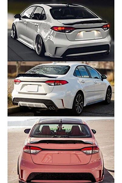 Niken Toyota Corolla Bagaj Üstü Spoiler Jdm Piano Black 2019 Sonrası