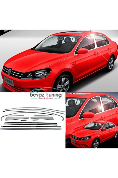Universal Volkswagen Jetta Cam Çıtası Çerçevesi Kromu Nikelajı Komple 2011 So...