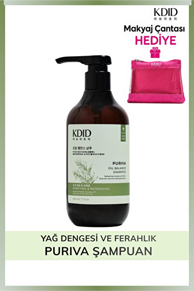 kdid Yağlı Saçlar İçin Şampuan Biberiye Biotin Aloe Vera Puriva 500 ml