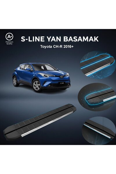 beyaztuning Toyota CHR S-Line Premium Krom Yan Basamak 2016 Sonrası