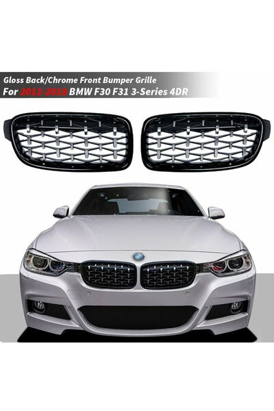 Genel Markalar Bmw 3 Serisi F30 Ön Panjur Böbrek Diamond Model OEM