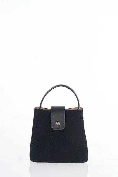 Kayra Covered Nubuck Bag Black