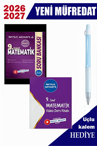 Partikül Matematik 9. Sınıf Soru Bankası ve Video Ders Kitabı 2 kitap / 2027