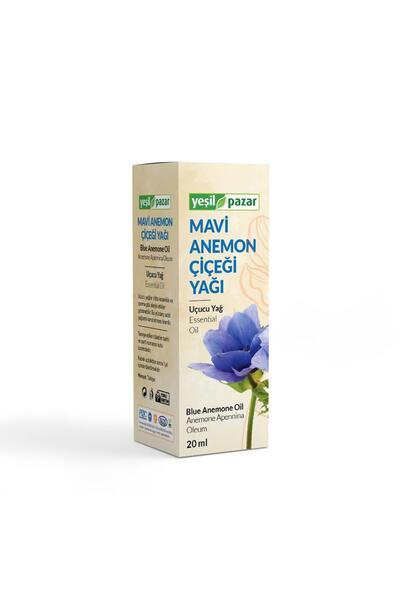 Yeşil Pazar Mavi Anemon Çiçeği Yağı 20 Ml