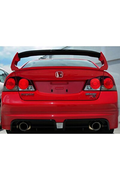 Genel Markalar Honda Civic FD6 Bagaj Üstü Spoiler Mugen RR 4 Parça Abs Plastik
