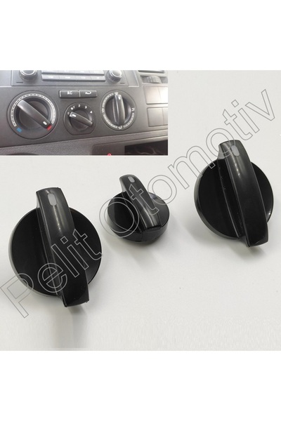 PELİTOTOMOTİV VW Transporter T5 04-10 Kalorifer Ayar Kontrol Düğmesi 7H0819045F