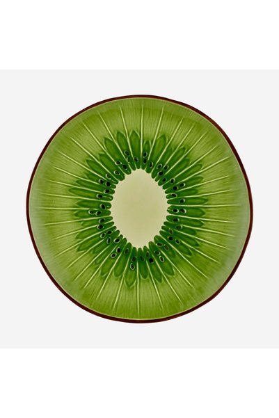 Bordallo Pinheiro Tropical Fruits Green Ceramic Breakfast Plate 21 cm