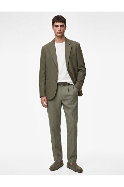 Koton Regular Fit Uzun Kollu Cepli Düğmeli Gömlek Yaka Blazer Ceket