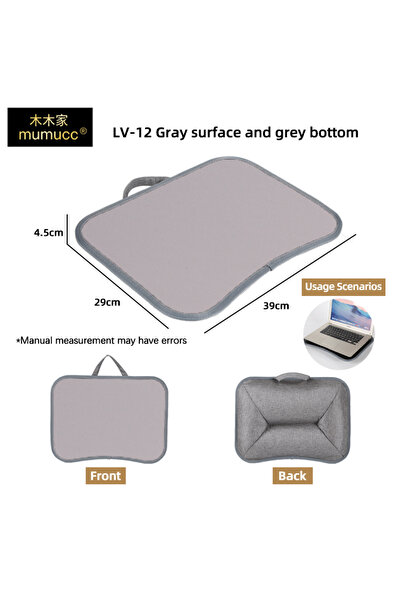 Choice9 LV-12Lightgrey MUMUCC Multifunctional Laptop Desk With Cushion and Fi...