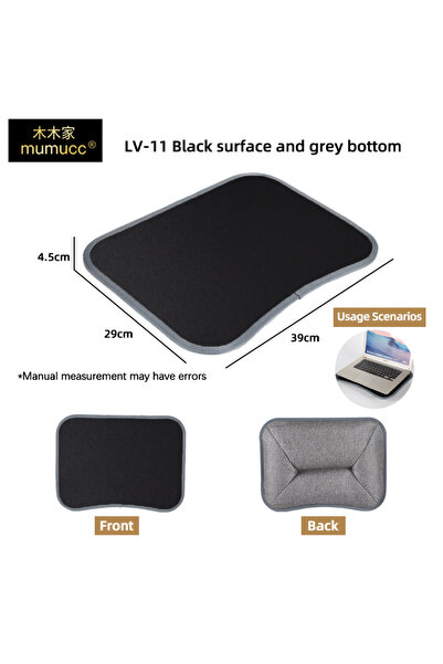 Choice25 LV-11Black table MUMUCC Multifunctional Laptop Desk With Cushion and...
