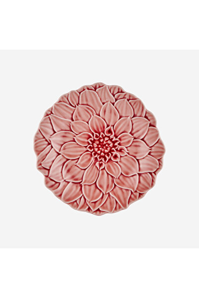 Bordallo Pinheiro Maria Flor Pembe Seramik Kahvaltı Tabağı 22 Cm