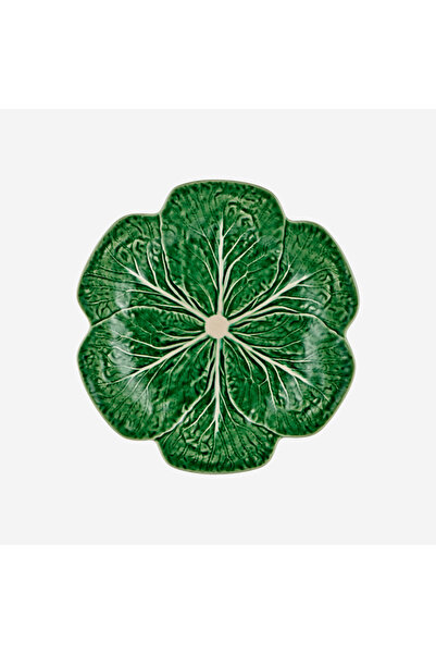 Bordallo Pinheiro Cabbage Yeşil Seramik Yemek Tabağı 26,5 Cm