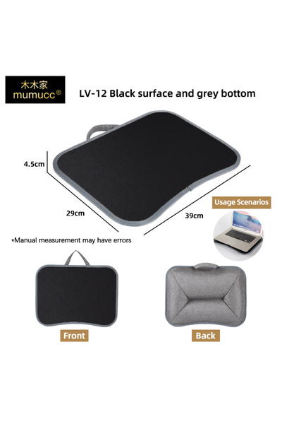 Choice27 LV-12Black table MUMUCC Multifunctional Laptop Desk With Cushion and...