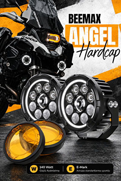C9 E-Mark- Tip Onaylı Beemax White Beyaz Angel Hardcap 140 Watt Profesyonel M...