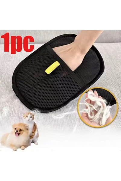 Choice black-1pc Pet Hair Remover Portable Washable Clothes Hair Dehairing Gl...