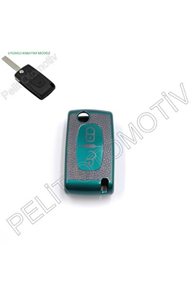 PELİTOTOMOTİV Κάλυμμα κλειδιού Citroen C2 C3 C4 C5 C6 Superluxury με 2 κλειδι...
