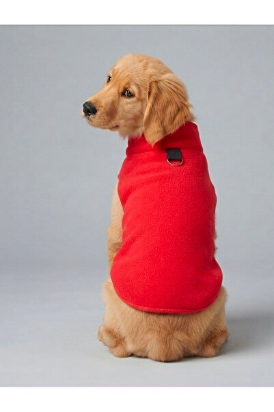 atelyu Kedi Köpek Kıyafetleri Elbiseleri Polar Haki Yaka Sweatshirt