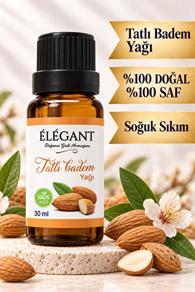 Tatlı Badem Yağı 30 ml - %100 Saf Ve Doğal - Soğuk Sıkım