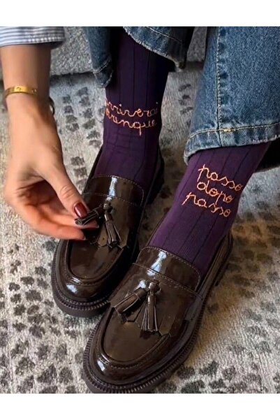guijarro Kadın Casual Püsküllü Loafer Ayakkabı - Günlük Rahat Taban Klasik Mo...
