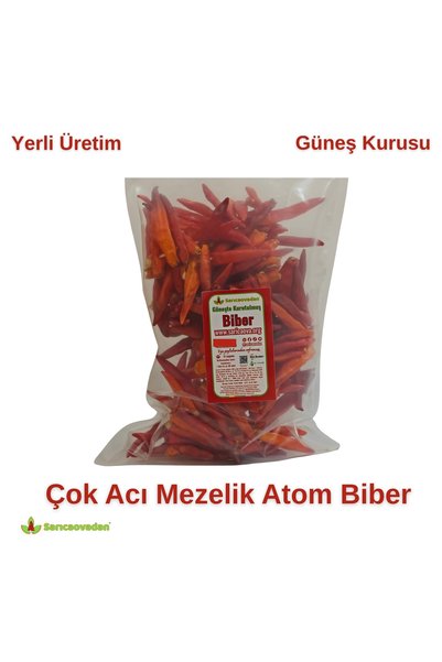 Sarıcaovadan Atom Kuru Acı Biber 1 Dizi Mezelik Çok Acı